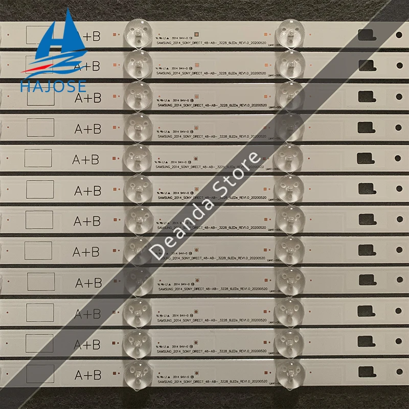 Светодиодная подсветка полосы (12) для телевизора Samsung 2014-SONY-DIRECT-48-B/A_3228_6LEDS KDL-48W600B