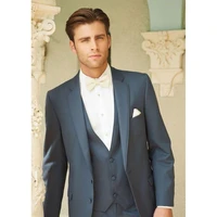 2022 new arrival notch lapel mens suits custom made british style two buttons trendy casual wear blazer 3 pieces skinny