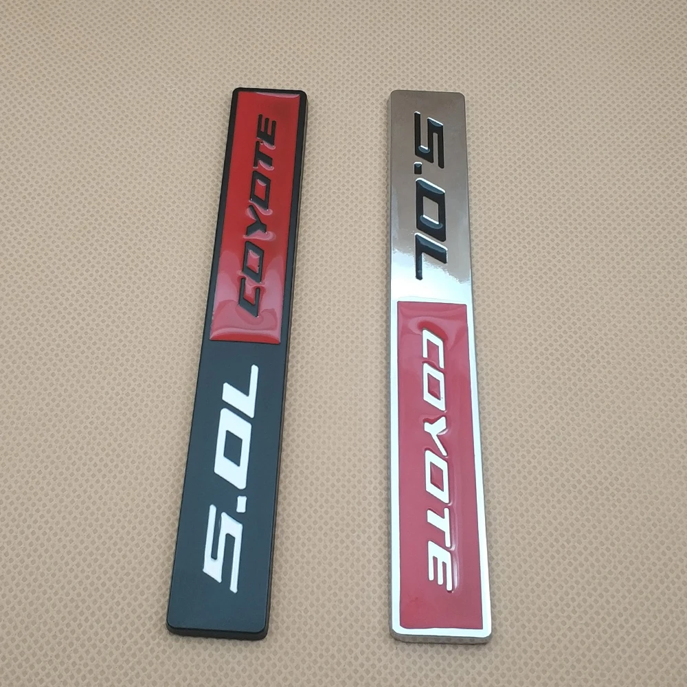 10 штук металлических знаков автомобиля 5.0L Койот авто налепница стороны крыла V8 задний знак декор для Мустанга.