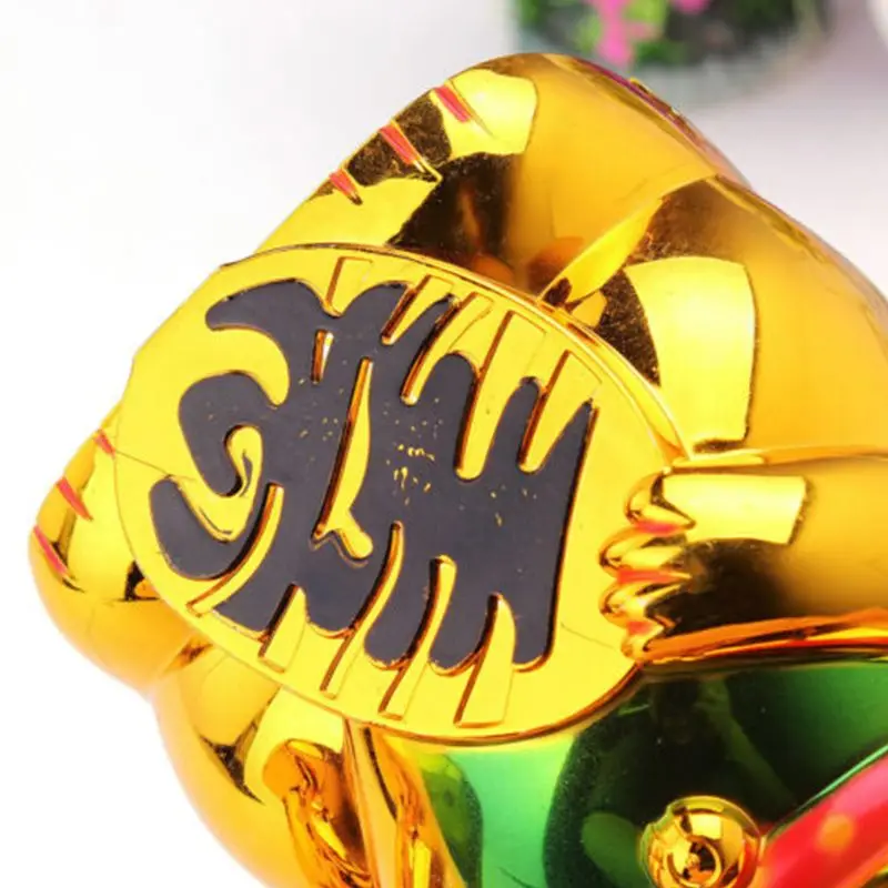 Китайские богатства волнистые руки Кот Золотая счастливая кошка Манеки Неко