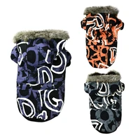 fleece dog clothes pet jacket waterproof small big dog coat warm pet dog letter printed clothing for dogs chihuahua apparels