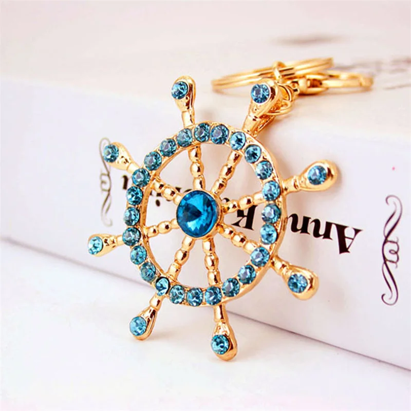 Винтажный якорь Искусственный для мужчин безделушка Ретро Якорь руль брелок на