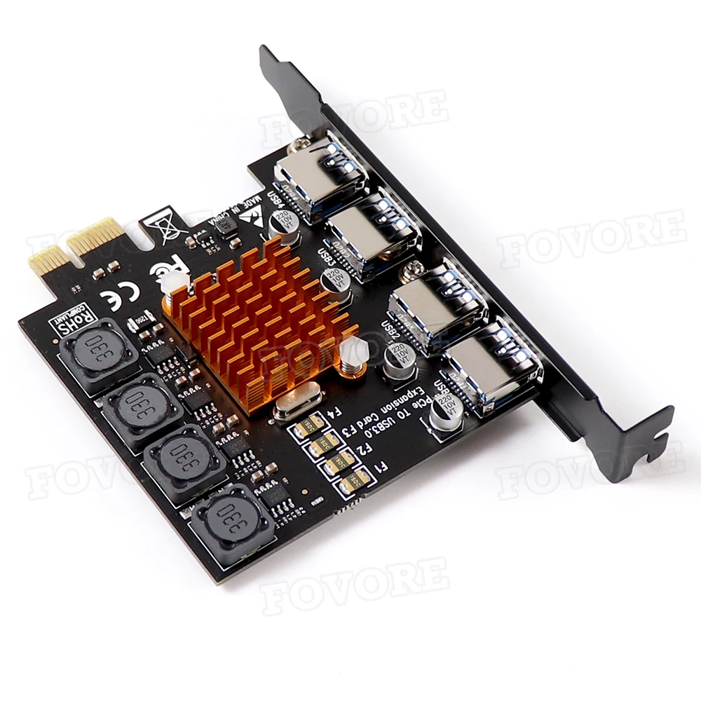 4 порта USB 3 0 PCI экспресс карта PCIE Расширенная адаптер E контроллера концентратора