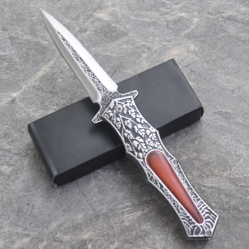 

Складной нож, полностью стальной, Ручная ковка, карманный, для охоты, тактический, универсальный, для кемпинга, для выживания, для улицы, для ...