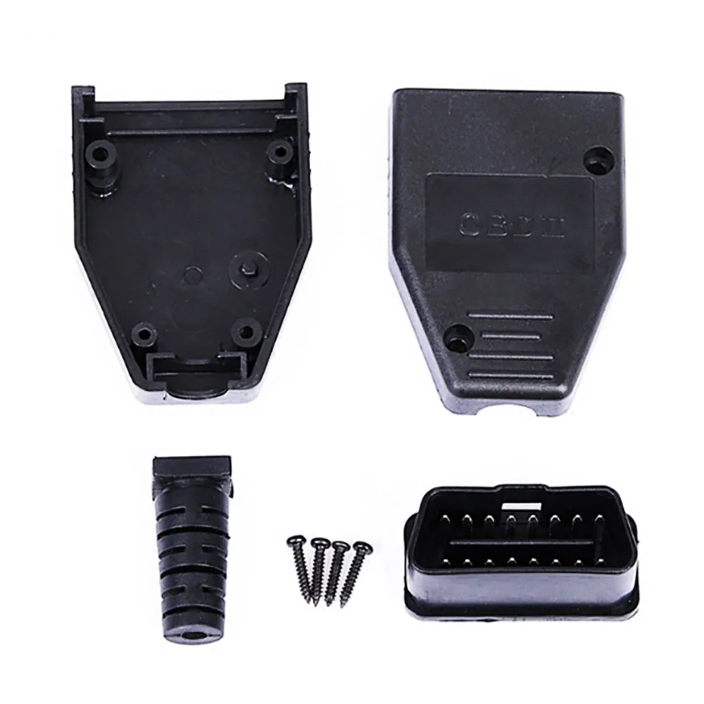 1 шт. Диагностический разъем вилка OBD2 16-pin коннектор адаптер штекер гнездо OBD-II