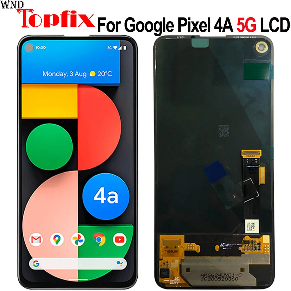 Новый для Google Pixel 4A 5G ЖК дисплей Дисплей кодирующий преобразователь сенсорного