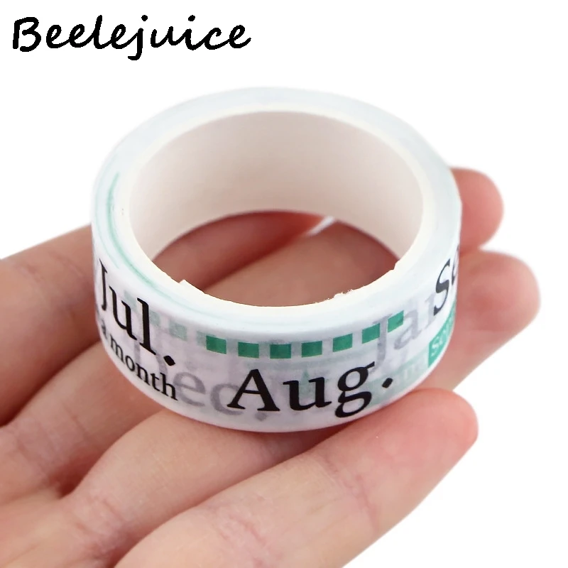 

24pcs Month Week Series Paper Washi Tape Creative Adhesive DIY Scrapbooking Sticker Label Daily Gift DIY Masking Tape Decoration