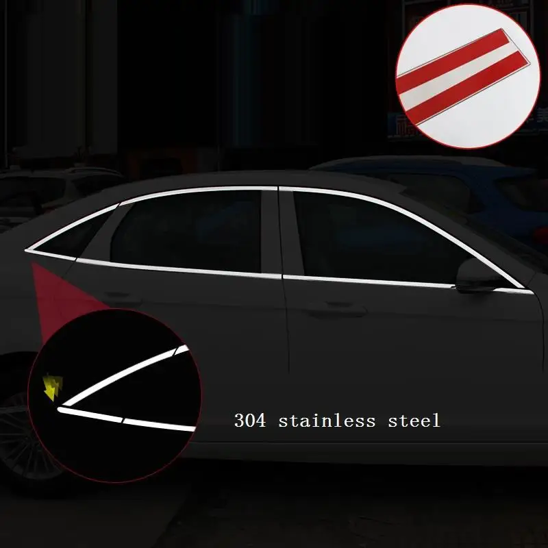 Автомобильные автомобильные хромированные внешние части для окон аксессуары