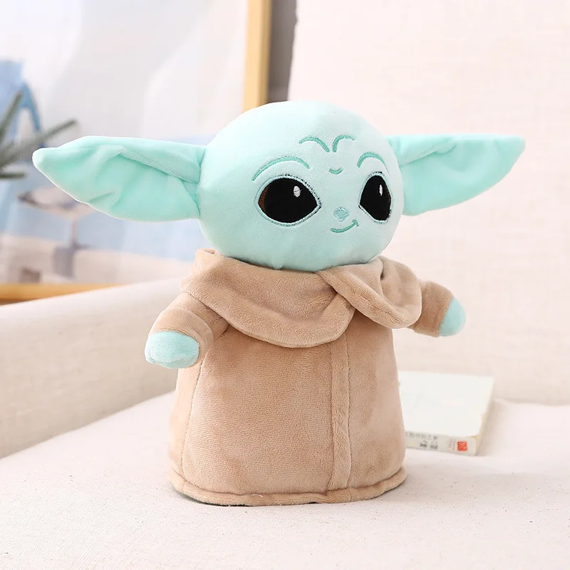 18 см/38 см Kawaii Disney Yoda Детская плюшевая игрушка Звездные войны мандалорианская