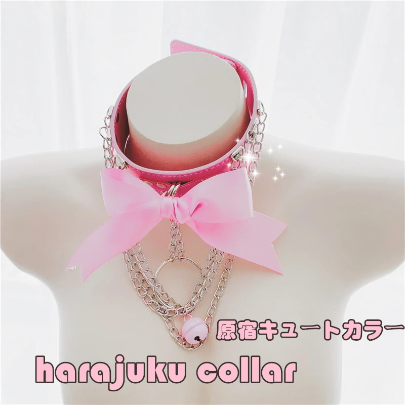 

Розовый воротника в форме банта от бандаж SM регулируемый ремень безопасности PU кожаные наручники интимные игрушки для женщин ожерелье шейн...