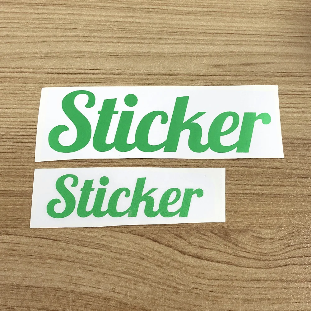 1Pcs Green Vinyl Custom Cuting Name Sticker Personalised Label PVC Waterproof Tags For Water Bottle Lanch Box Room Door Decor |