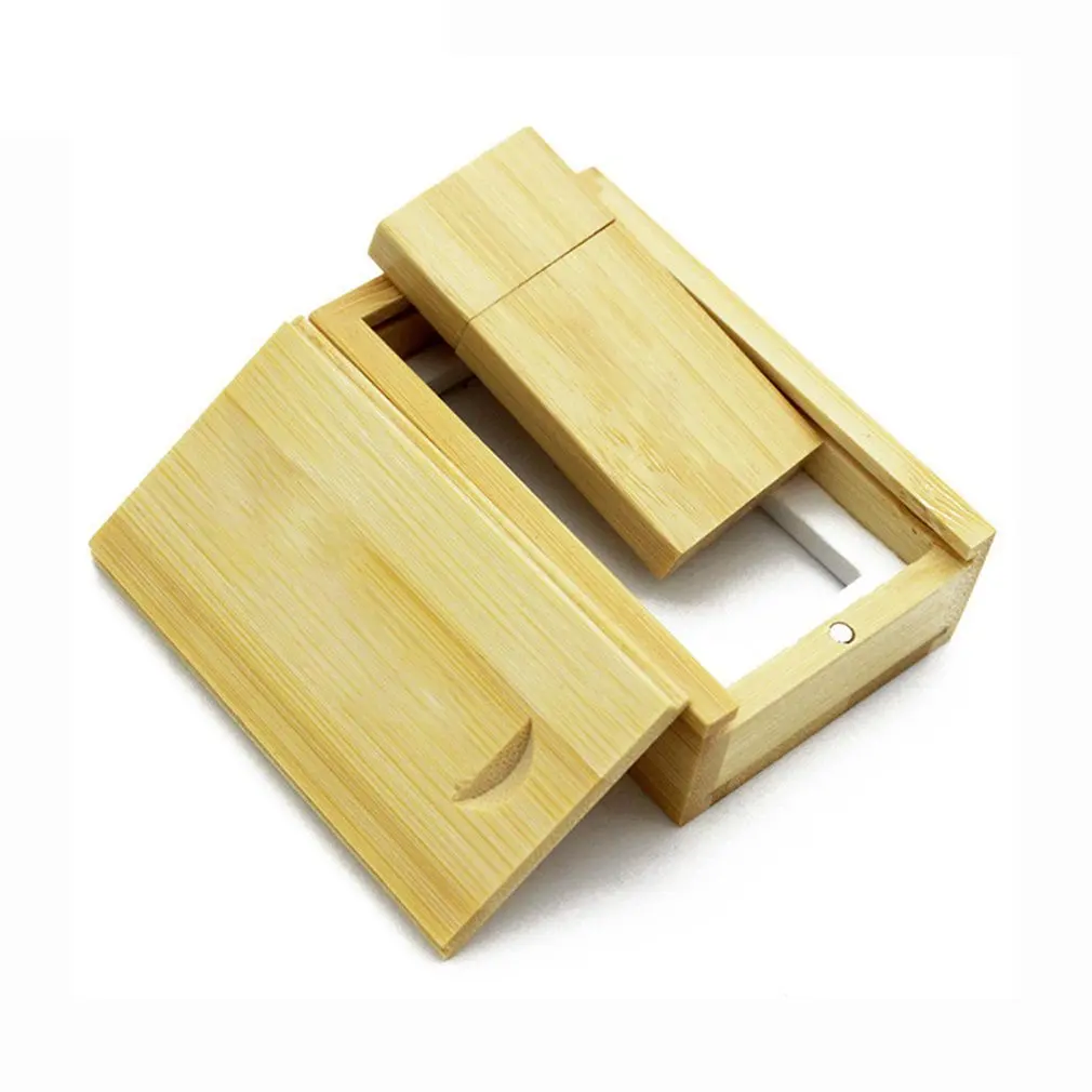 Универсальный бамбуковый USB флэш накопитель коробка для фотоальбома портативное