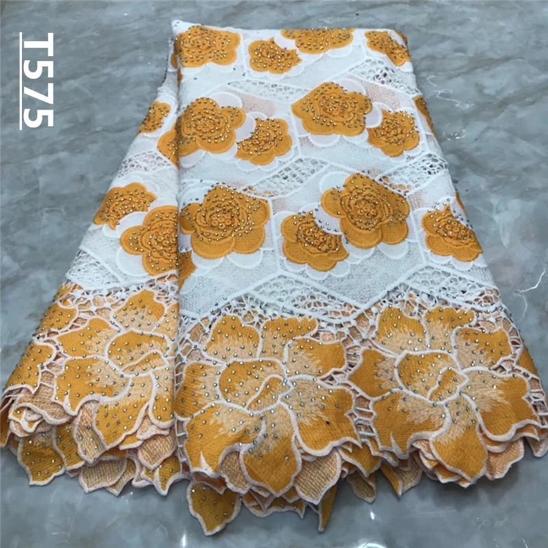 Африканская кружевная ткань белого цвета гипюровая 2019 высокое качество