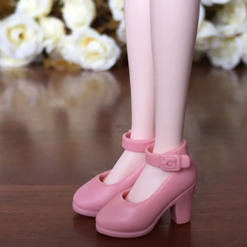 Белая модная обувь для кукол Blythe на высоком каблуке 1/6 Licca миниатюрная Momoko BJD