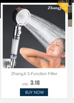 Zhang Ji Сменный фильтр для заварки чая экономия воды насадка для душа Спа с кнопкой остановки 3 режима Регулируемая душевая головка высокого давления