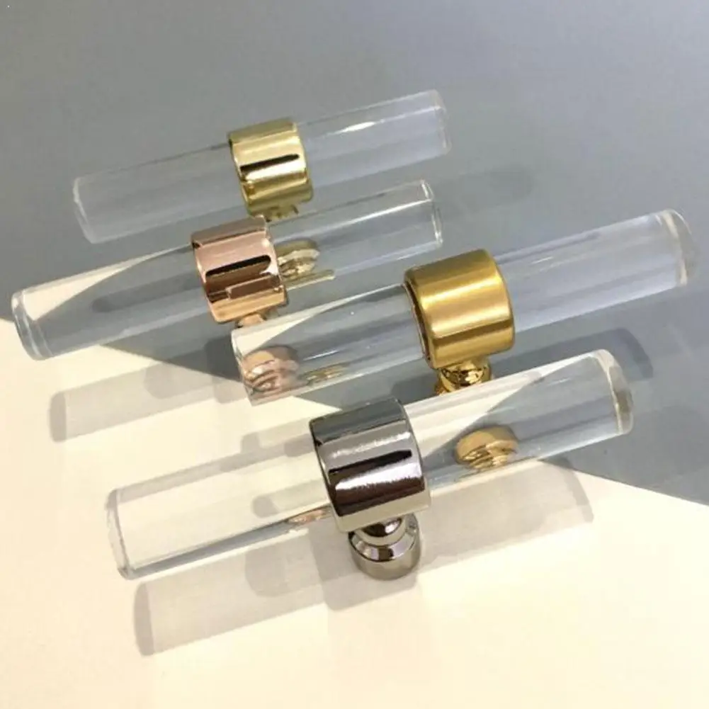 Бытовой серый акриловый ящик ручки тянуть комод Дверная ручка прозрачный Ванная