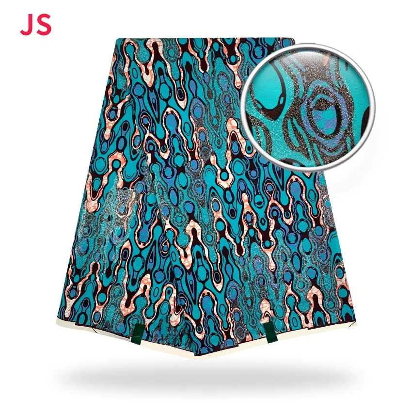 

Африканский воск, настоящий нигерийский принт в ткани, 100% хлопок, 6 ярдов