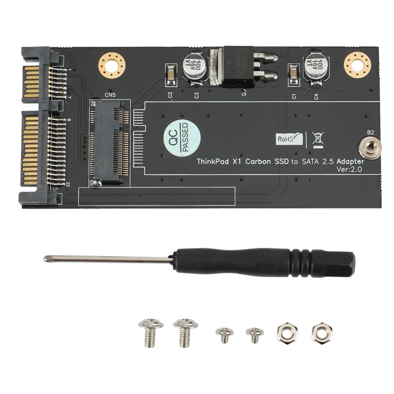 

For Lenovo Thinkpad X1 Carbon 20+6 Pin SSD to SATA 2.5 Adapter Riser Card