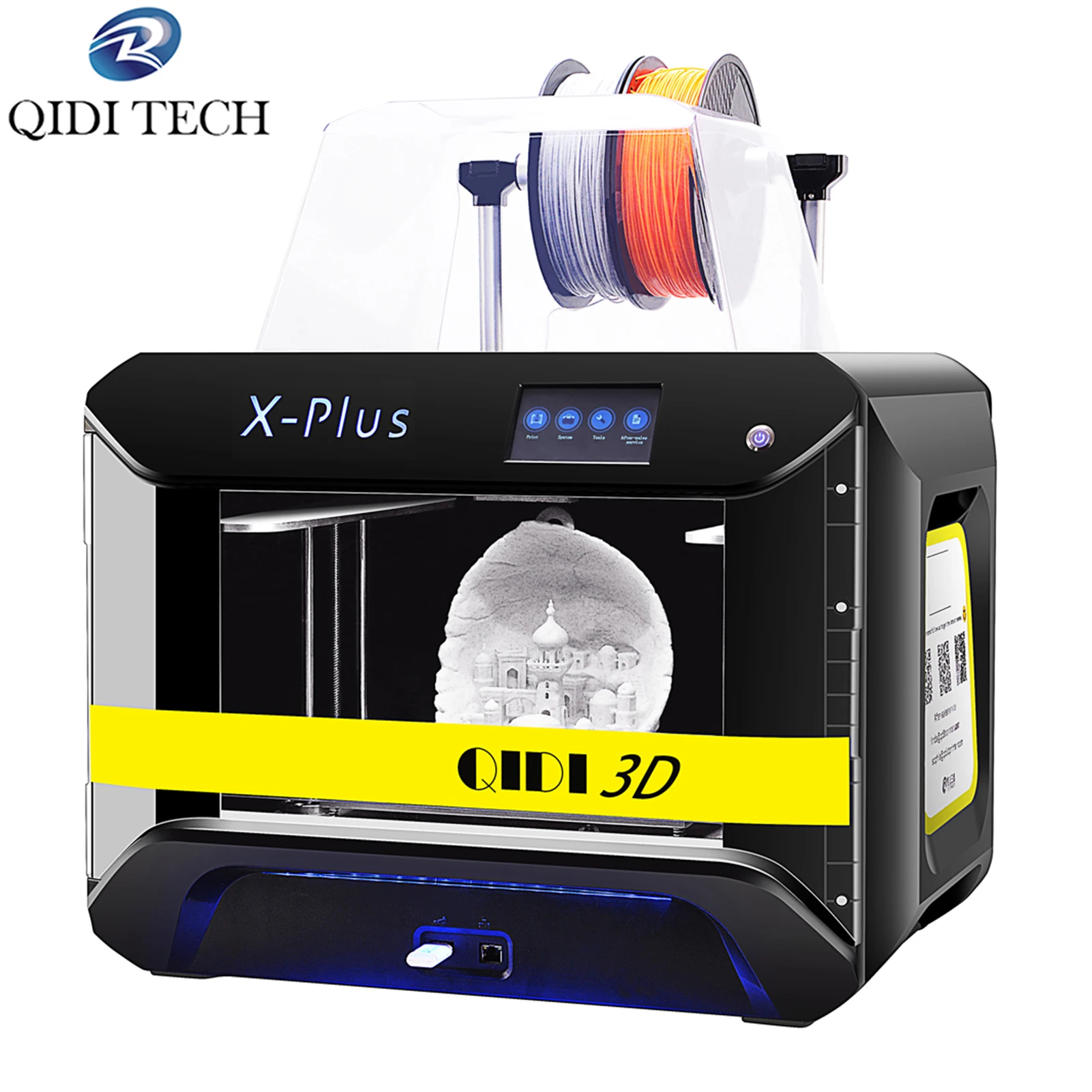 QIDI TECH X-PLUS Industrial Grade 3D Printer Print Size 270x200x200mm Support Resume Printing Quick Leveling WiFi Function - купить по