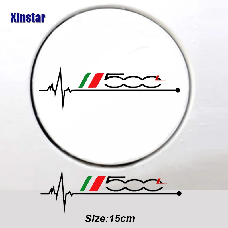 

The car decoration sticker is suitable For Fiat 500 500X 500L auto parts auto fuel tank sticker auto decoration