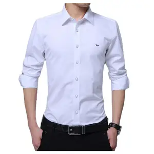 New Men Brand Clothing Blouse Casual Business Solid Shirt Harmont Long Sleeve Blouses Fashion Blaine in USA (United States)