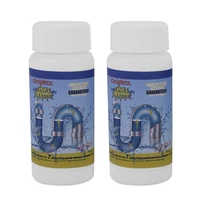 powerful pipe dredging agent powerful sink drain cleaner for kitchen sewer toilet brush closestool clogging cleaning tools 2pc