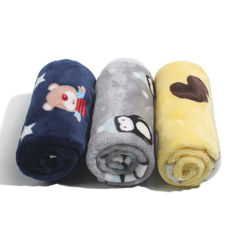

Amazon Pet Printing Mat Square Pet Blanket Blanket Warm Cartoon Double-sided Plush Cat Mat Dog Mat Goods for Cats Home Supplies
