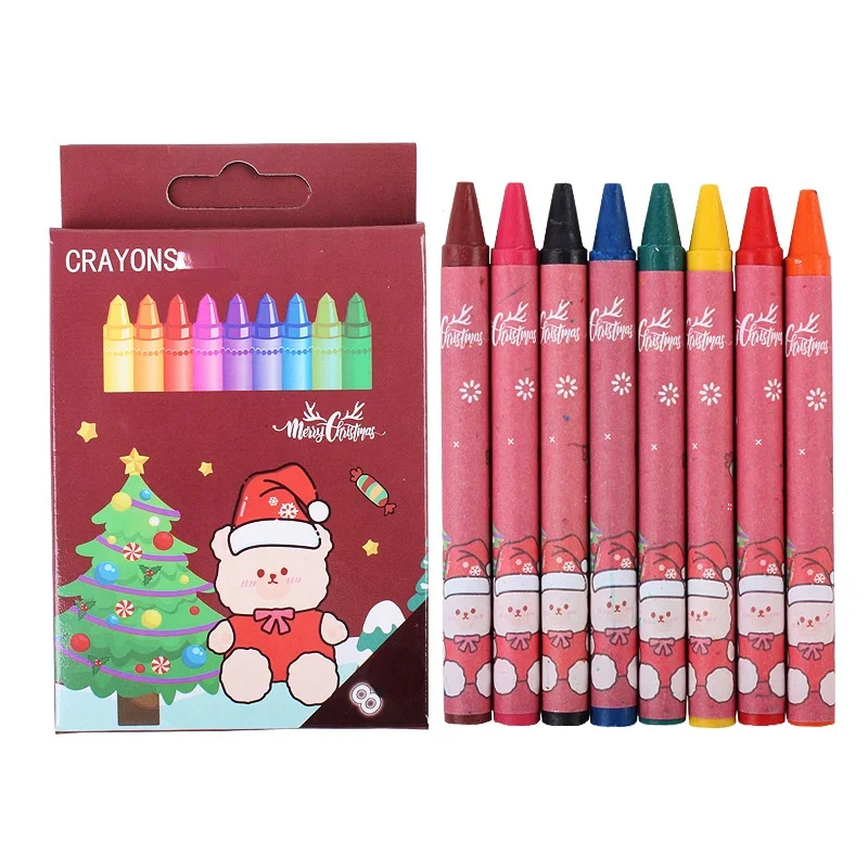 20 Pack  Children 8 Color Crayons Washable Painting Oil Pastel Teacher Classroom Packs for Kids Students Party Navidad Christmas