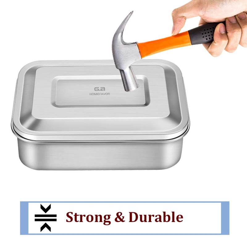 Контейнер для еды из нержавеющей стали с 3 отделениями | Дом и сад