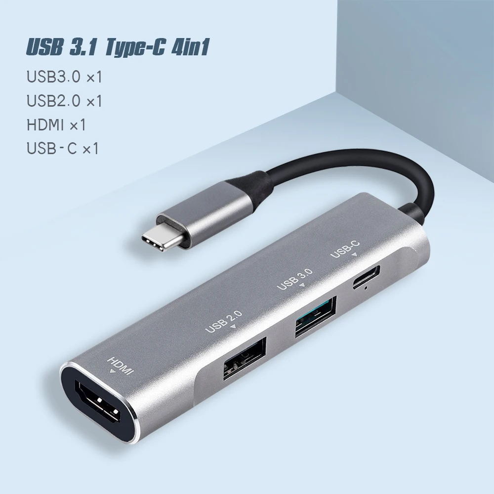 Vmade Type C к HDMI USB концентратор 4 в 1 мультипорт 3 0 адаптер док станция для MacBook Pro Huawei Mate