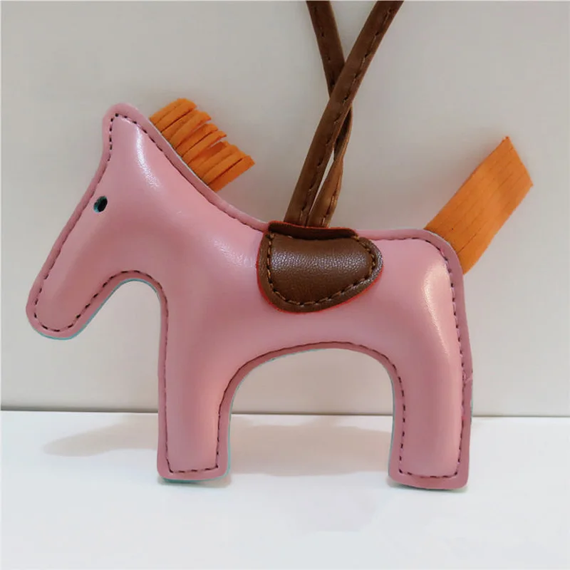 Роскошная брендовая Дизайнерская кожаная брелок лошадь брелки для ключей