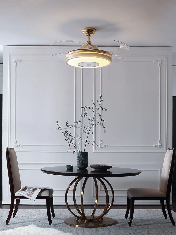 Потолочный вентилятор светильник невидимый для гостиной столовой спальни дома