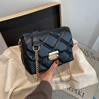 fashion all match rhombus chainbag female bag 2021spring and summer new style casual one shoulder messenger bag small square bag