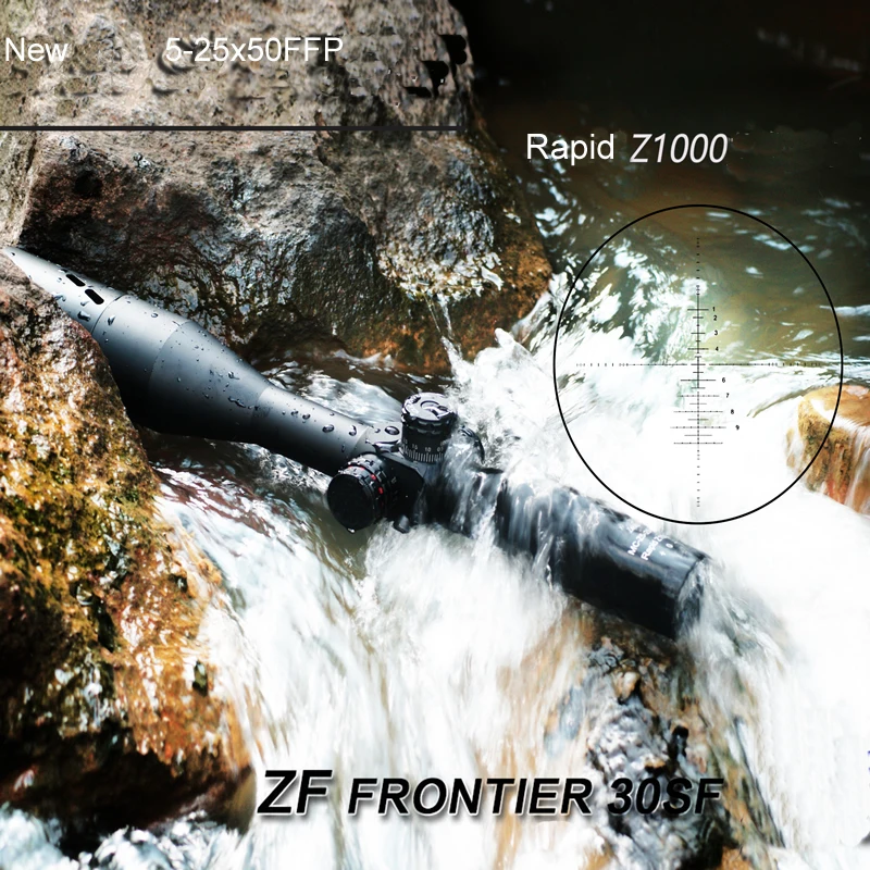 Новая сетка Z1000 5 25X50 FFP Frontier оптический боковой Параллакс тактические охотничьи