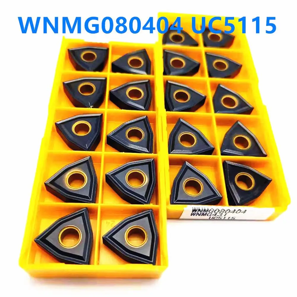Карбид вольфрама WNMG080404, 08 UC5115 WNMG 431 карбид Вставки WNMG 080404/08 CNC токарный инструмент для чугуна