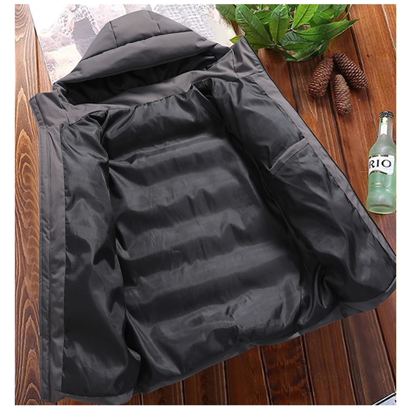 DIMUSI зимняя мужская куртка повседневная плотная теплая ветровка пальто модная