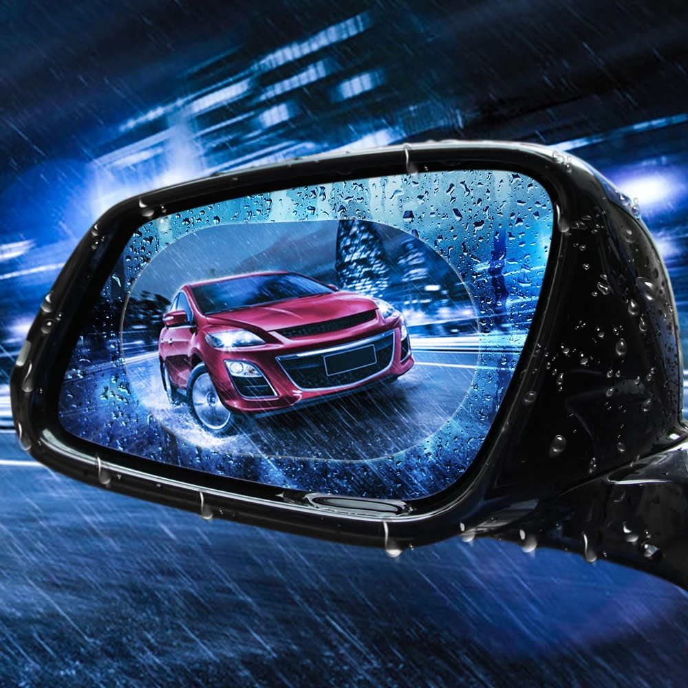 Автомобильное зеркало заднего вида с защитой от дождя противотуманная пленка