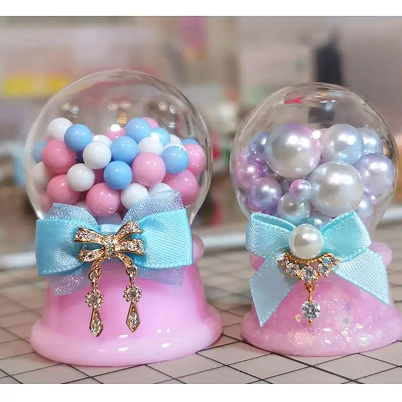 DIY Crystal Ball Glass Resin Mold Art Crafts Twirling Gumballs Machine Game | Украшения и аксессуары