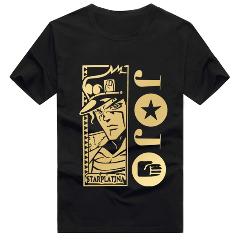 Футболка для косплея из хлопка с аниме Невероятные приключения Джоджо топ кудзё