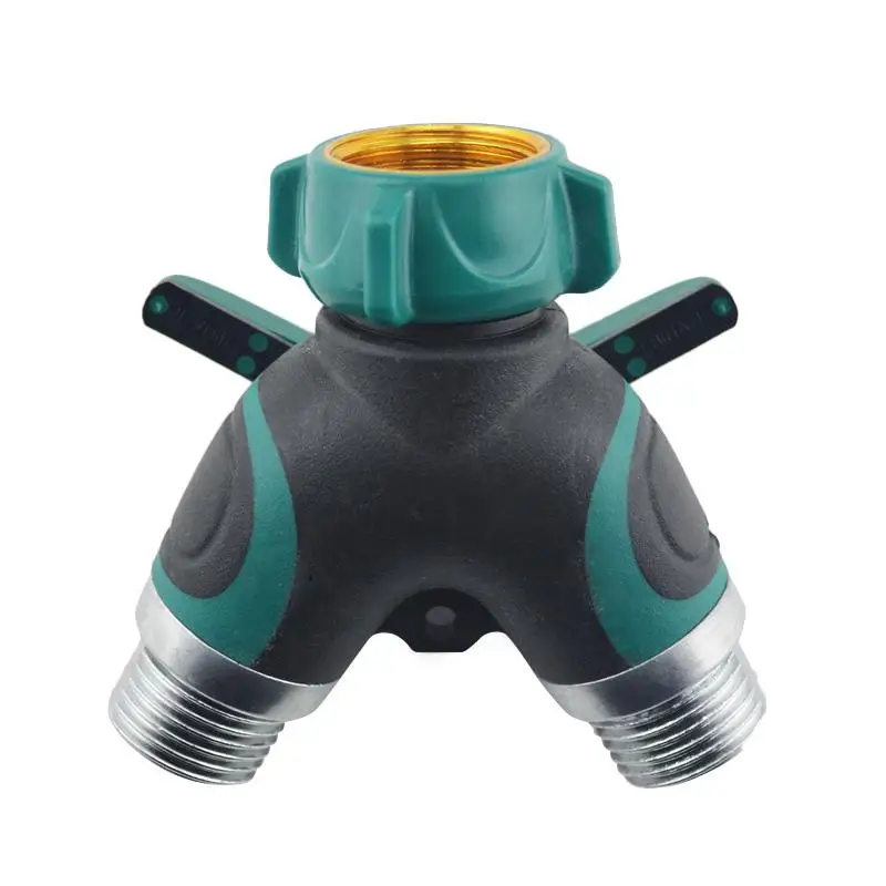 

2 Way Garden Hose Splitter Zinc Alloy Hose Connectors Garden Water Connectors For Lawn, Garden Irrigation