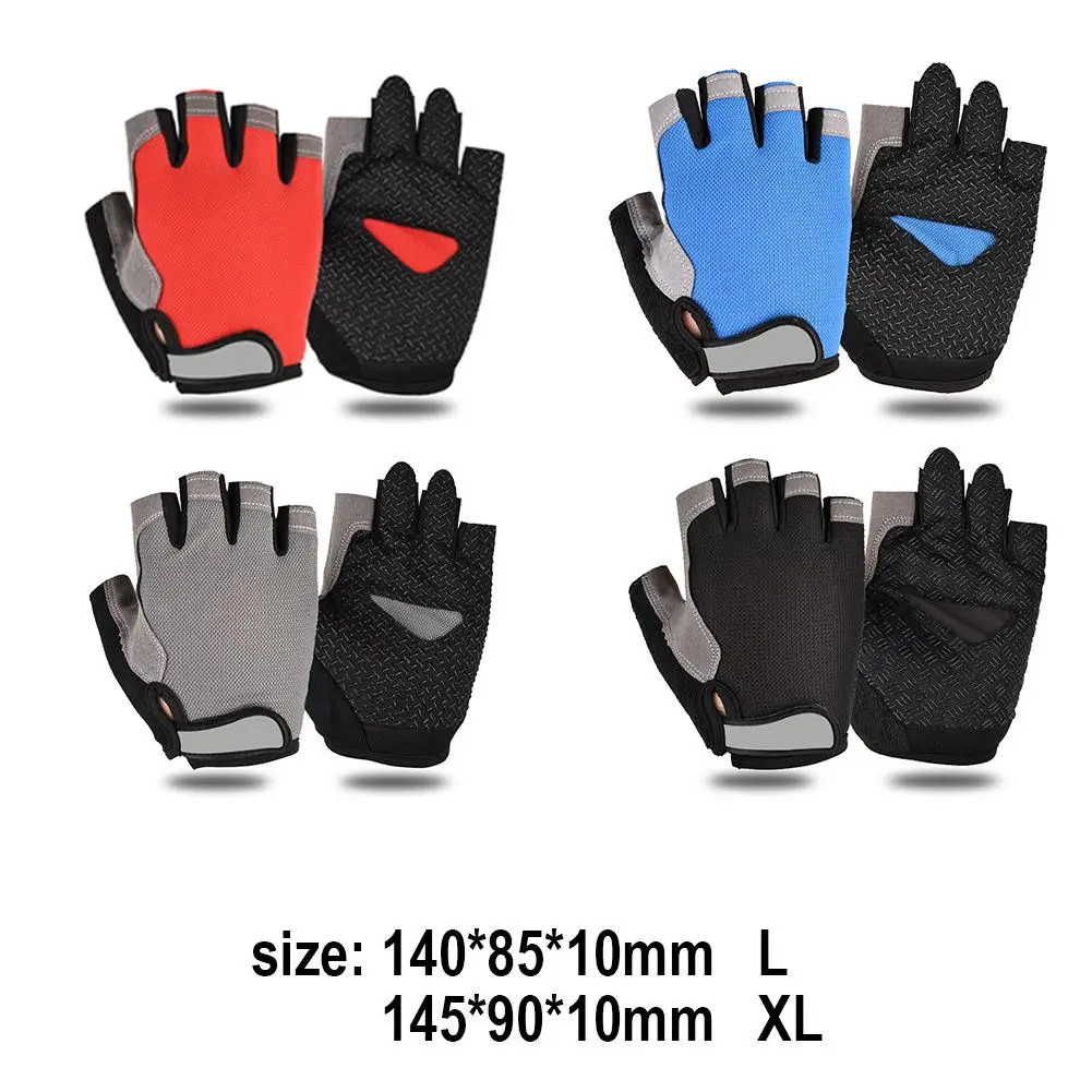 

Cycling Anti-Slip Men Women Half Finger Gloves Breathable Mesh Anti-shock Sports Summer Glove Bicycle Glove Fitness Gloves