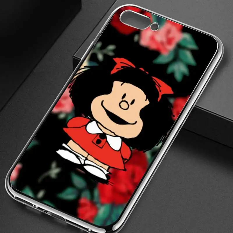 

mafalda lovely Phone Case Transparent for iPhone Samsung xiaomi huawei p 11 12 6 7 8 9 20 30 40 Pro X Max XR Plus lite
