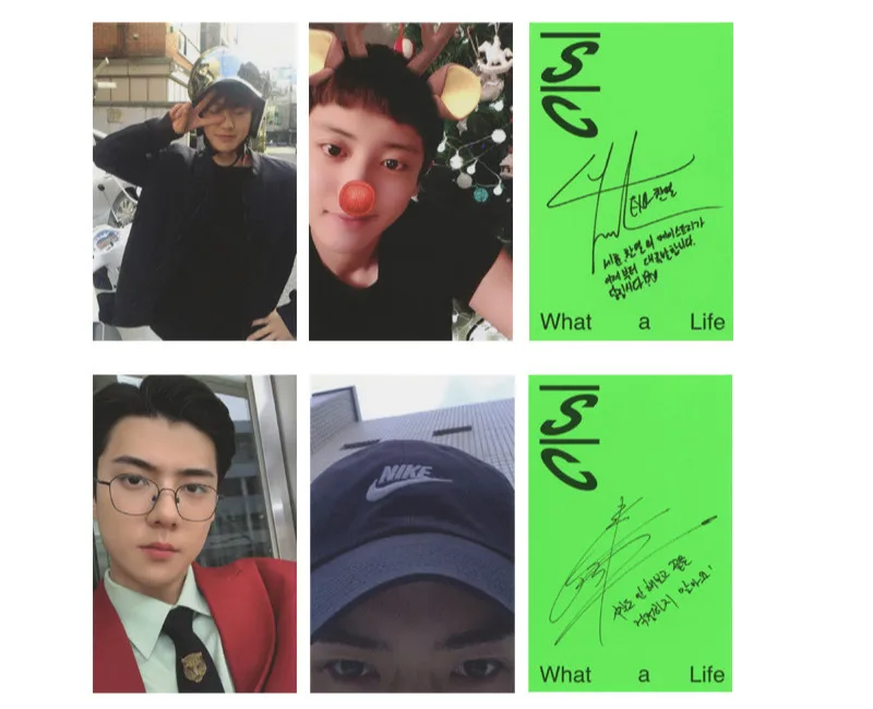 [MYKPOP]KPOP LOMO Card 4 шт./компл. WHAT IS LIFE KPOP Fans коллекция E9 SA19082106|Игровые фигурки и