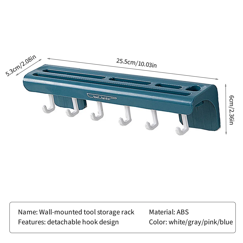 

Knife Storage Holder Wall Mount Kitchen Utensils Kitchenware Organizer Rack With Hooks Punching Free Shelf Rack Kitchen Supplies
