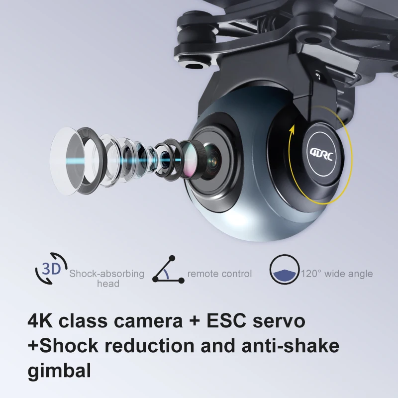 2021 Новинка F5 профессиональная 4K HD широкоугольная камера Gimbal Dron аэрофотосъемка WIFI