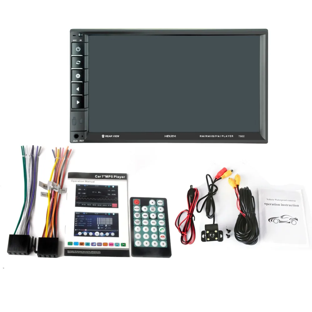 

MP5 Auto Media Player Double Dins USB Bluetooth Audio Car Radio Multimidia 12V FM HD 7" Touch Screen Stereo