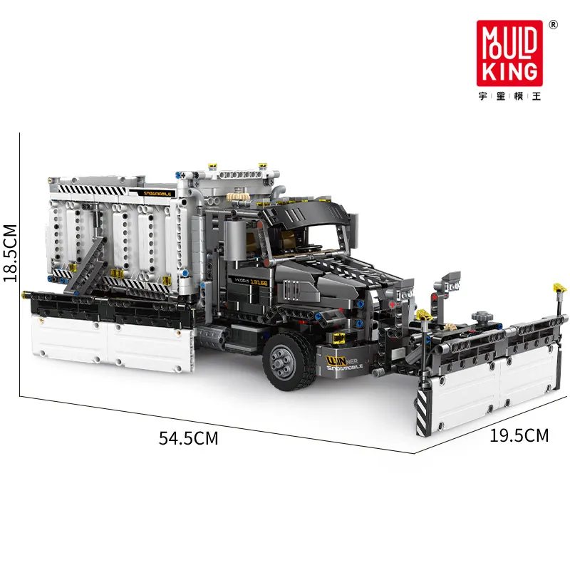 

MOULD KING Technical 13166 The Snowplow Truck Model Building Blocks Assemble Bricks Kids Boy's DIY Toys Christmas Gifts