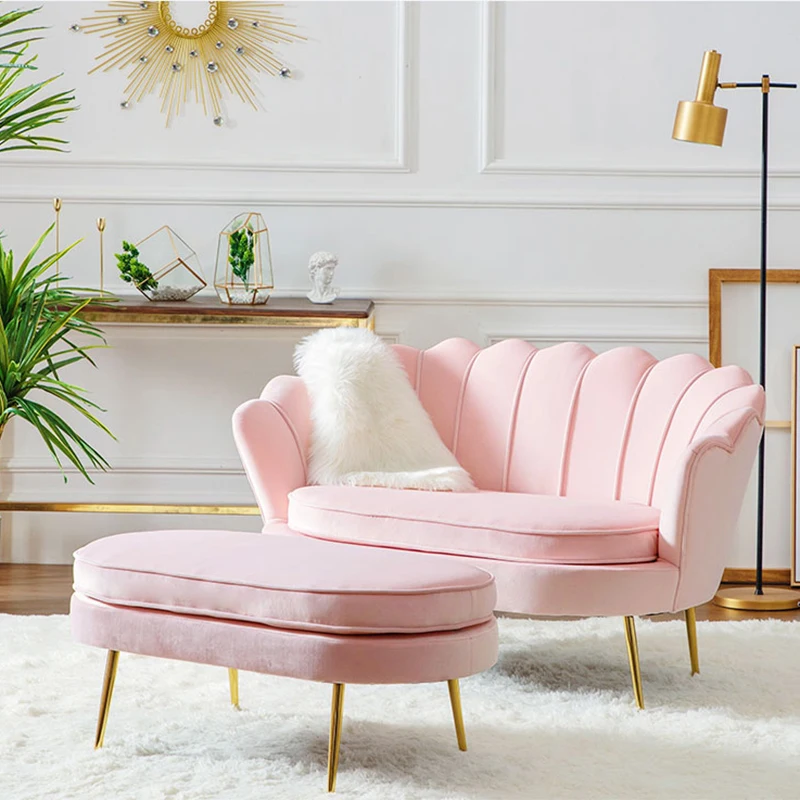 

living room Sofa Home furniture modern minimalist sofa chairs Light luxury single sofas Nordic lazy small apartment Armchair