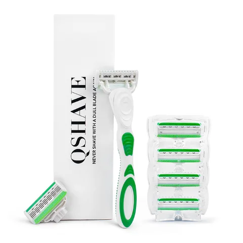 QSHAVE Green Series 5 слойная бритва для женщин