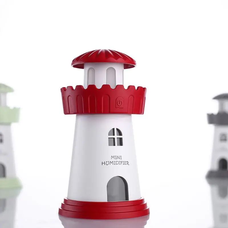 

Lighthouse Air Humidifier Kit Mini Aroma Essential Oil Diffuser Mist Maker R9UD